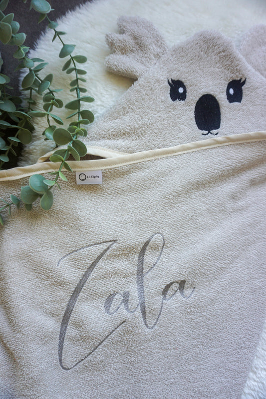 Brisača s kapuco – koala