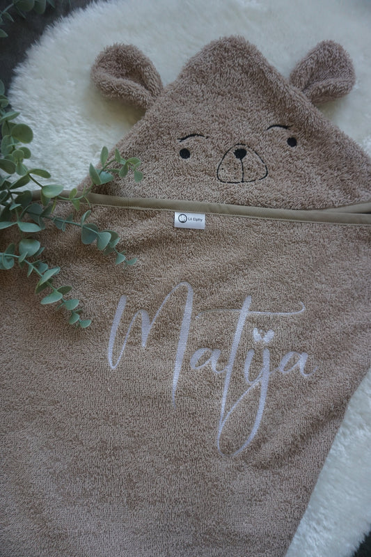 Brisača s kapuco – medo