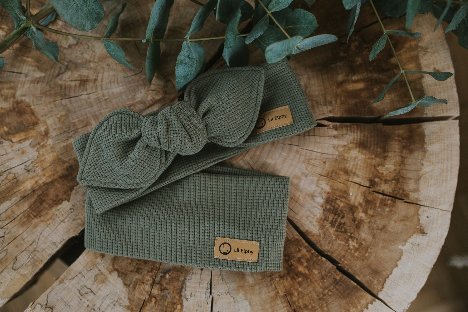 Naglavni trak – vafel olivno zelen