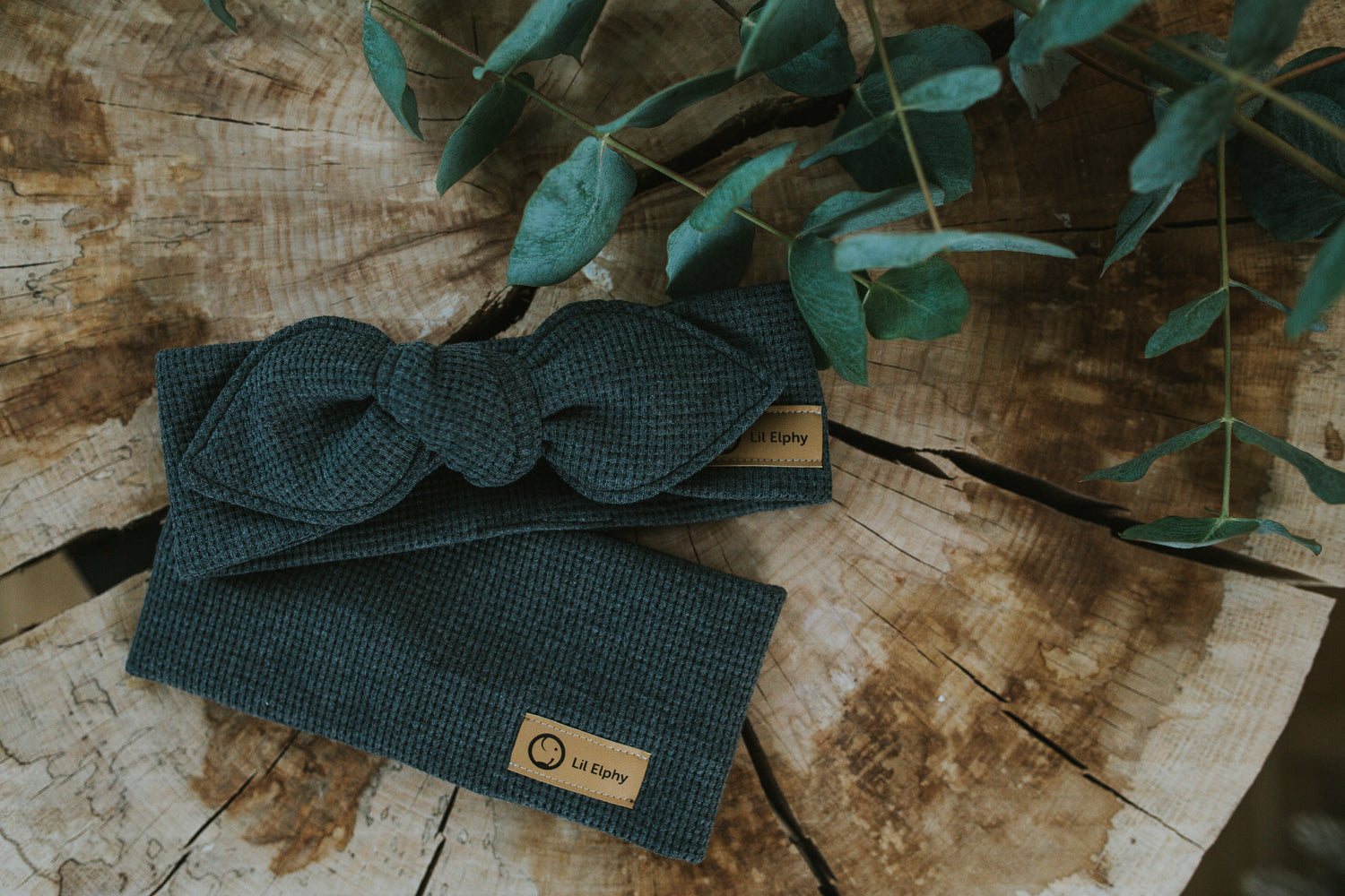 Naglavni trak – vafel temno siv