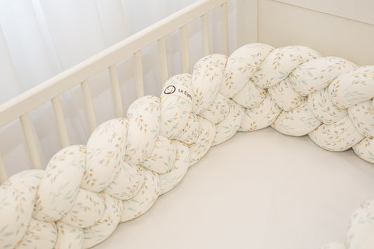 Obposteljna obroba pletenica – vzorec vejice