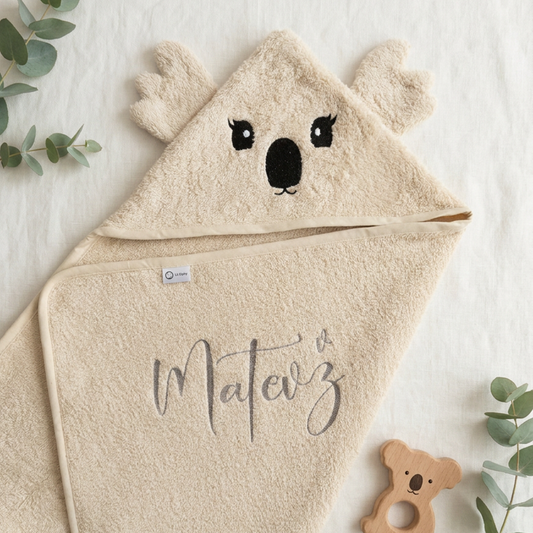 Brisača s kapuco – koala