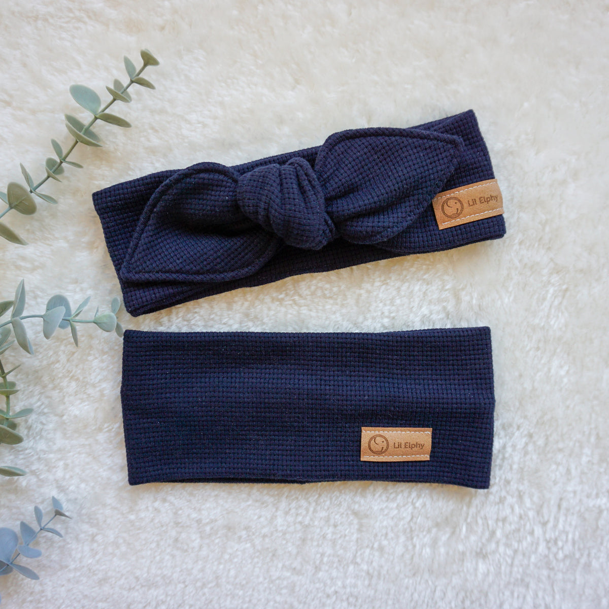 Naglavni trak – vafel temno moder