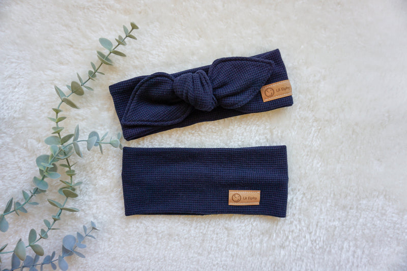 Naglavni trak – vafel temno moder