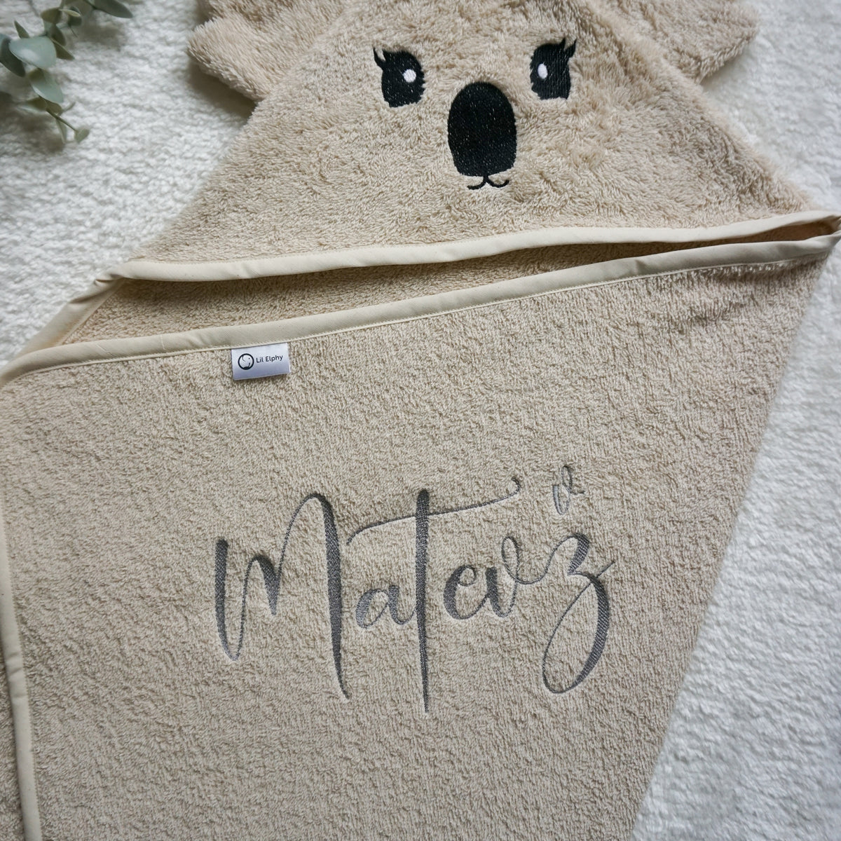 Brisača s kapuco – koala