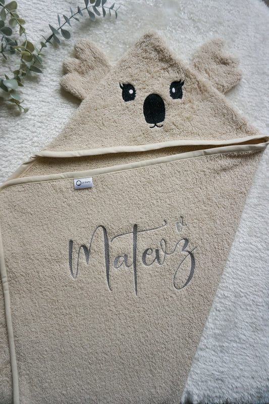 Brisača s kapuco – koala