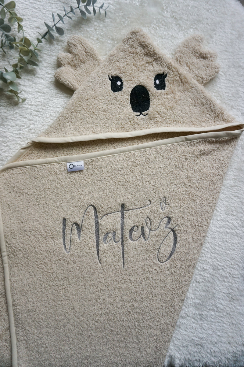Brisača s kapuco – koala