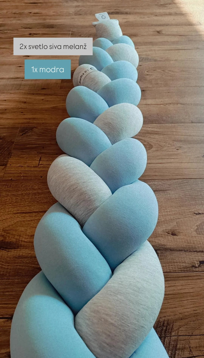 Obposteljna obroba kitka – večbarvna kombinacija